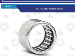FAG HK 2512 needle roller bearing angled view on a white background for product listing