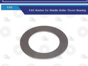 FAG washer for needle roller thrust bearing (round metal thrust washer).